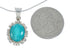 Sterling Silver Turquoise Italian Snake Chain Necklace Set AX128978